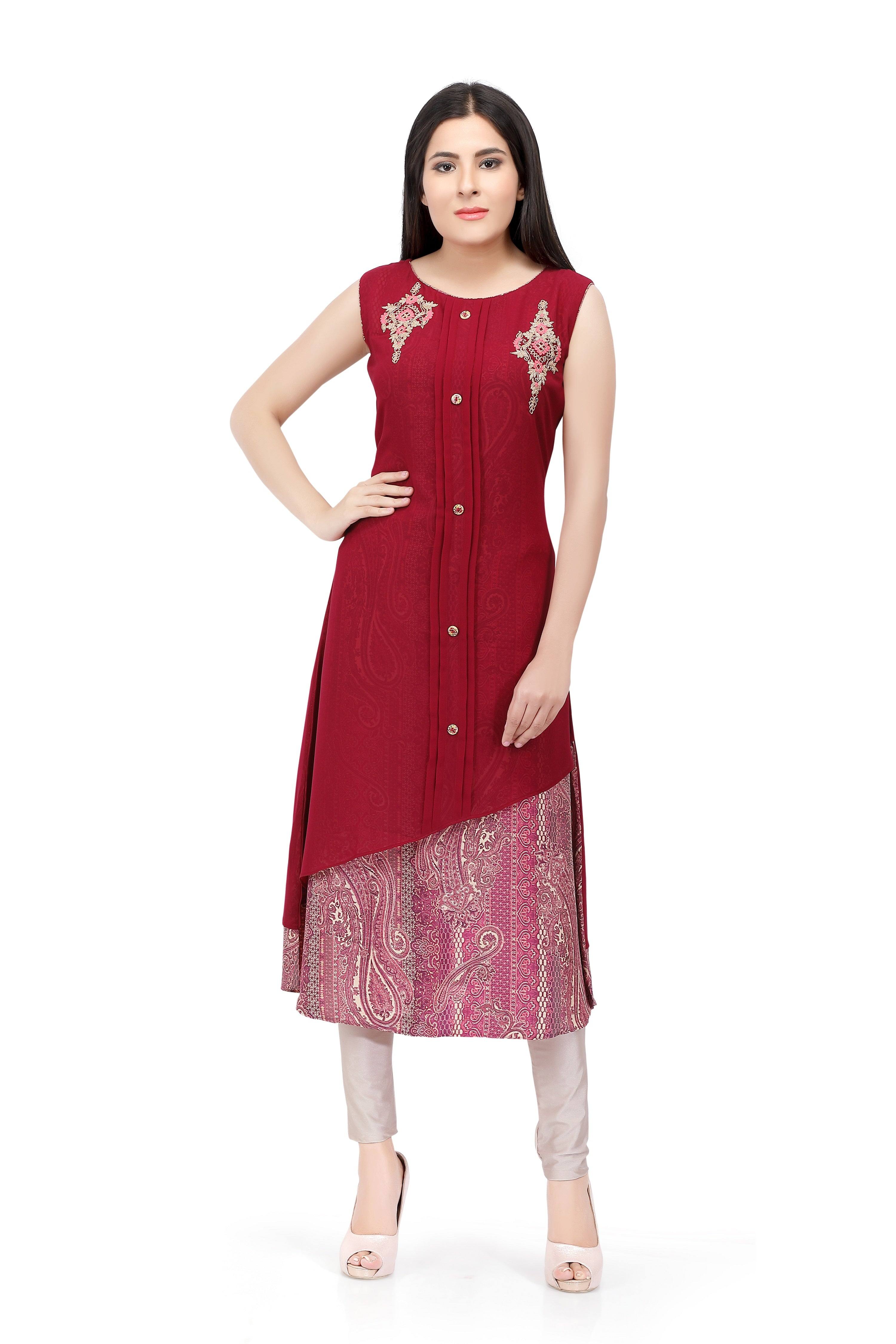Kurti by Sabhyata | Dress neck designs, Clothes for women, Clothes